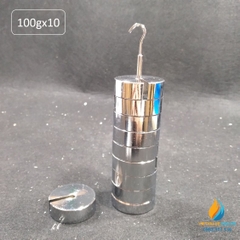 Bộ quả nặng có rãnh trọng lượng 100g, bộ 10 quả, bộ quả nặng gia trọng có rãnh