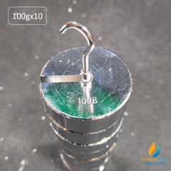Bộ quả nặng có rãnh trọng lượng 100g, bộ 10 quả, bộ quả nặng gia trọng có rãnh
