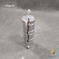 Bộ quả nặng có rãnh trọng lượng 100g, bộ 10 quả, bộ quả nặng gia trọng có rãnh