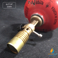Đèn bunsen kèm bình gas, đèn đốt khí gas cho phòng thí nghiệm, có bình đi kèm