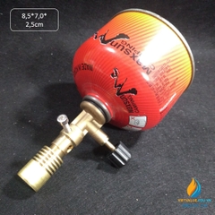 Đèn bunsen kèm bình gas, đèn đốt khí gas cho phòng thí nghiệm, có bình đi kèm