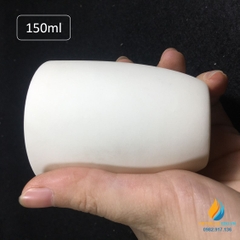 Cốc nhôm Oxit dung tích 150ml, có nắp, chịu nhiệt 1800 độ C