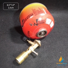 Đèn bunsen kèm bình gas, đèn đốt khí gas cho phòng thí nghiệm, có bình đi kèm
