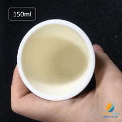 Cốc nhôm Oxit dung tích 150ml, có nắp, chịu nhiệt 1800 độ C