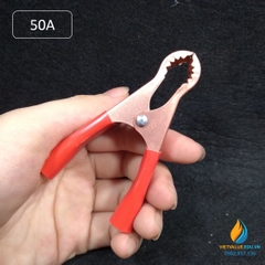 Kẹp cá sấu cơ size to 50A, kẹp cá sấu cho phòng thí nghiệm, thực hành khoa học vật lý