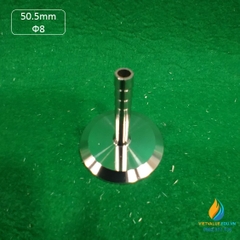 Khớp nối ống đường kính đế 50.5mm Ф8 vòi, chất liệu  Inox 304