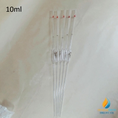 Pipet bầu thủy tinh 10ml, pipet bầu hút định lượng hút chính xác