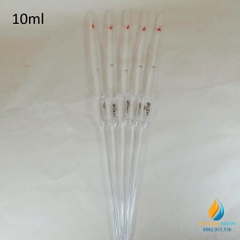 Pipet bầu thủy tinh 10ml, pipet bầu hút định lượng hút chính xác