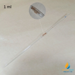 Pipet bầu thủy tinh 1ml, pipet bầu hút định lượng hút chính xác