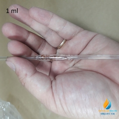 Pipet bầu thủy tinh 1ml, pipet bầu hút định lượng hút chính xác