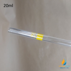 Pipet bầu thủy tinh 20ml, pipet bầu hút định lượng hút chính xác