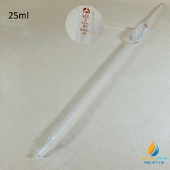 Pipet bầu thủy tinh 25ml, pipet bầu hút định lượng hút chính xác