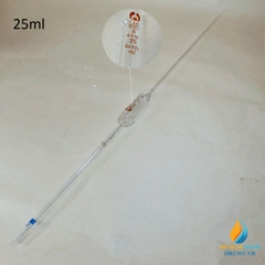 Pipet bầu thủy tinh 25ml, pipet bầu hút định lượng hút chính xác