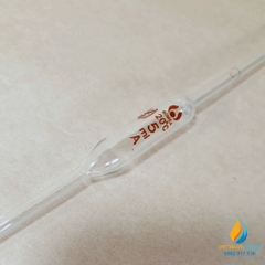 Pipet bầu thủy tinh 5ml, pipet bầu hút định lượng hút chính xác