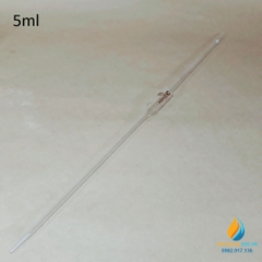 Pipet bầu thủy tinh 5ml, pipet bầu hút định lượng hút chính xác