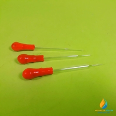 Pipet hút bằng thủy tinh, bầu cao su, dài 20cm