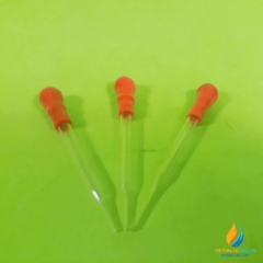 Pipet hút bằng thủy tinh, bầu cao su, dài 20cm