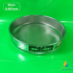 Sàng rây tiêu chuẩn đường kính 20cm kích thước mắt sàng 0.097mm, mã sàng số 160