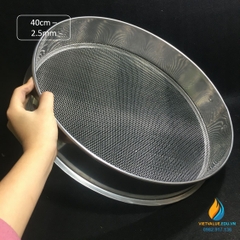Sàng rây tiêu chuẩn, đường kính 40cm, lỗ 2.5mm, mã sàng 35