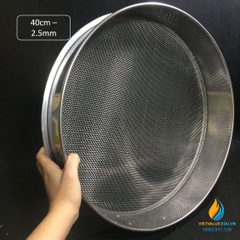 Sàng rây tiêu chuẩn, đường kính 40cm, lỗ 2.5mm, mã sàng 35