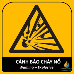 Tấm cảnh báo dễ cháy nổ, kích thước 30x30cm