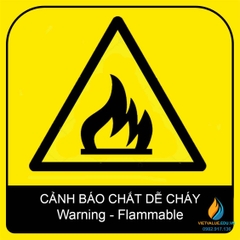 Tấm cảnh báo dễ cháy nổ, kích thước 30x30cm