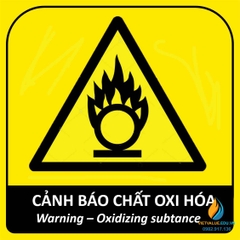 Tấm cảnh báo chất thải nguy hại, kích thước 30x30cm