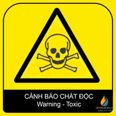 Tấm cảnh báo chất thải nguy hại, kích thước 30x30cm