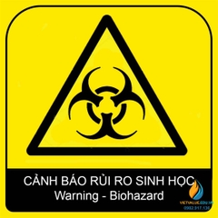 Tấm cảnh báo chất thải nguy hại, kích thước 30x30cm