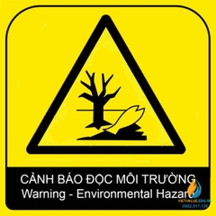 Tấm cảnh báo chất thải nguy hại, kích thước 30x30cm