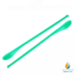 2 chiếc thìa nhựa lấy hóa chất, hai đầu 2 muỗng, dài 20 cm
