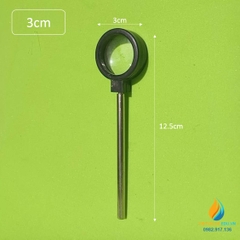 Ống kính phân kỳ, thanh cắm, đường kính 3 cm, tiêu cự 5cm