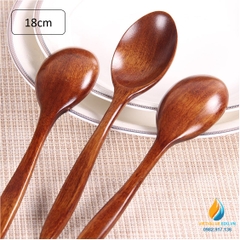 Thìa gỗ dài 18 cm, dụng cụ dành cho học sinh tiểu học thực hành ngoại khóa