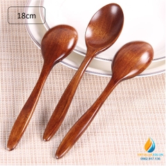 Thìa gỗ dài 18 cm, dụng cụ dành cho học sinh tiểu học thực hành ngoại khóa