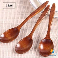 Thìa gỗ dài 18 cm, dụng cụ dành cho học sinh tiểu học thực hành ngoại khóa