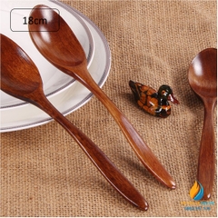 Thìa gỗ dài 18 cm, dụng cụ dành cho học sinh tiểu học thực hành ngoại khóa