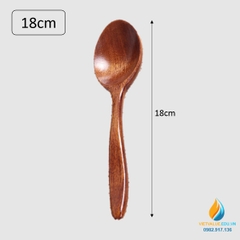 Thìa gỗ dài 18 cm, dụng cụ dành cho học sinh tiểu học thực hành ngoại khóa