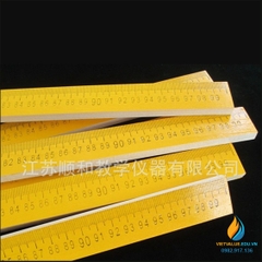 Thước gỗ học sinh kẻ bảng chia vạch, dài 50cm