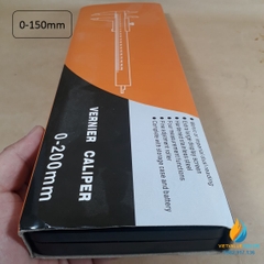 Thước kẹp đo đường kính ngoài phạm vi từ 0-150mm, giá trị đọc 0.02mm, chất liệu thép cacbon