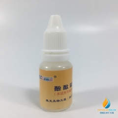 Thuốc thử phenolphtalein xác định độ axit hay bazo cho dung dịch, dung tích 10ml