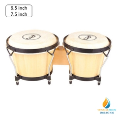 Trống bongos mặt trống kích thước 7.5 inch, dụng cụ học âm học cho học sinh
