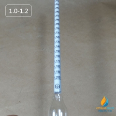 Tỷ trọng kế Đức 1.0 đến 1.2 đo trọng lượng riêng của chất, độ chính xác cao