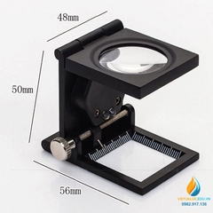 Kính lúp đo mật độ vải có Led, độ phóng đại 10X