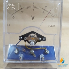 Vôn kế J0421 đo điện áp DC phạm vi đo từ -1 đến 3V hoặc -5 đến 15V,  Vôn kế ghép mạch điện