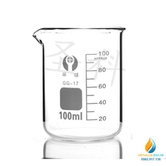 Cốc đốt thấp thành 600ml thủy tinh chịu nhiệt, vạch chia cỏ mỏ rót