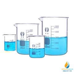 Cốc đốt thấp thành 600ml thủy tinh chịu nhiệt, vạch chia cỏ mỏ rót