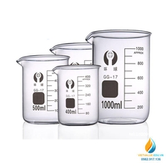 Cốc đốt thấp thành 600ml thủy tinh chịu nhiệt, vạch chia cỏ mỏ rót