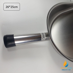 Xẻng inox vuông, xẻng xúc mẫu, kích thước 25cmx26cm cán dài 15cm, inox chất lượng cao