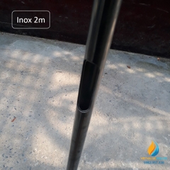 Xiên Inox lấy mẫu đất, Inox 304, dài 2m, có cán cầm, xiên inox lấy mẫu đất
