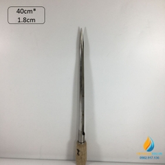 Xiên lấy mẫu hạt dài 40cm đường kính 1,8cm, Inox không gỉ 304, xiên lấy mẫu vật